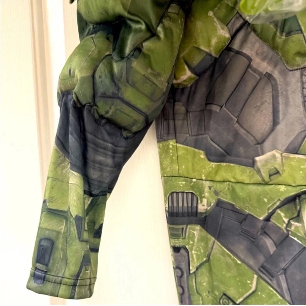 New! Disguise Master Chief or Spartain Halo Costume Kids Boys Dress Up, size 4-6